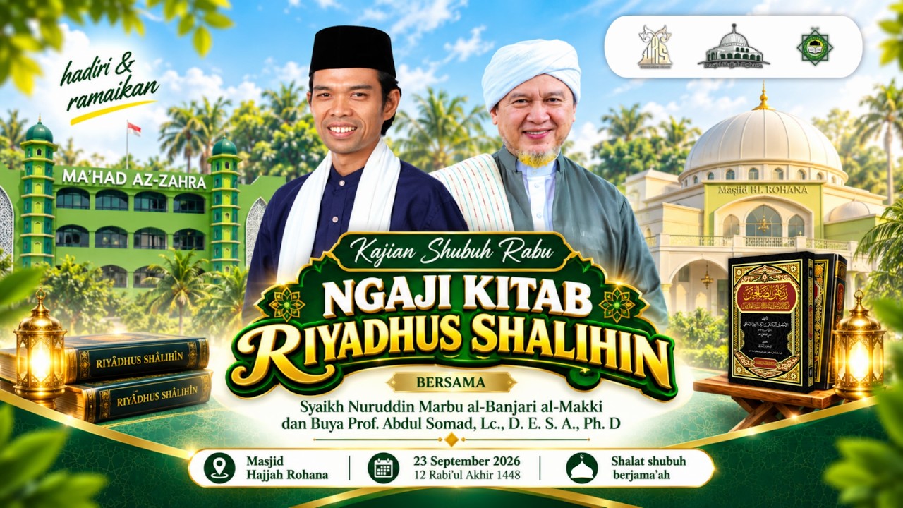 LIVE | Ngaji Kitab Riyadhusshalihin 188 | Masjid Hajjah Rohana | Ustadz Abdul Somad