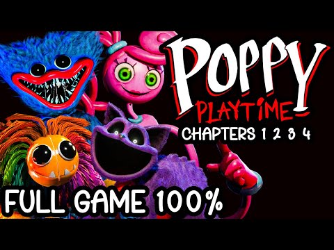 Poppy Playtime 100% ALL COLLECTIBLES PC Full Game Longplay Walkthrough 4K (Chapter 1, 2, 3, 4)
