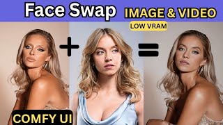 Realistic Face Swaps in ComfyUI — Fast & Low VRAM for Images & Videos