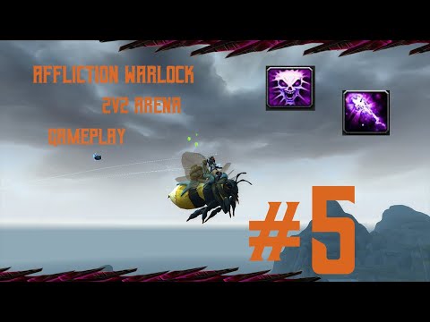 Affliction Warlock PvP #5 - 2v2 Arena [Low Cr] - Shadowlands Season 2