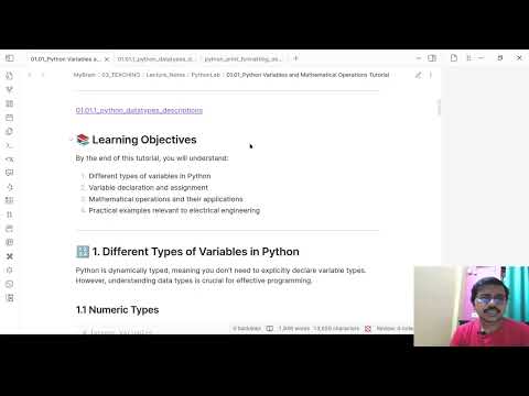 Learn Python With Kingsuk 01 01 Integer Float Complex Variable In Python Python Tutorial