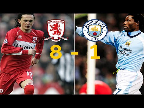 The day Middlesbrough Destroyed Man City - Middlesbrough vs Manchester City (8-1) -