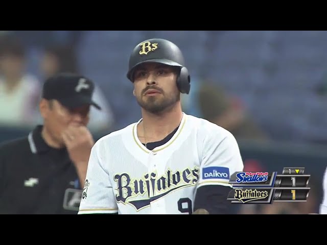 【1回裏】 バファローズ・ロメロが同点に追い付くタイムリーを放つ!! 2017/6/1 Bs-S