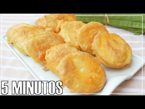 CALABACÍN CRUJIENTE 😋 Rebozado ¡Delicioso y solo 5 ingredientes!😍