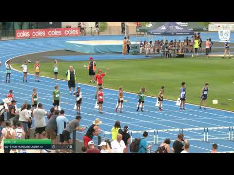 Boys Under 10 60m Hurdles H7 - 2020 State Combined Events Championships // LAVicTV