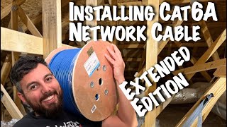 Extended Edition! Adding New Cat6A Ethernet Network Cable Around the House!