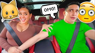 PUTTING HIS HAND ON MY KITTY WHILE HE DRIVES!! *GETS JUICY*