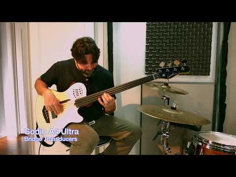 Jonathan Stoyanoff demos the Godin A4 Fretless Bass