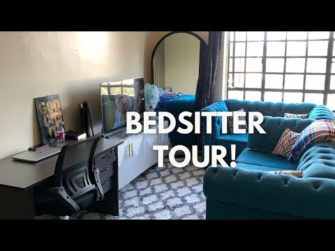 MY BEDSITTER HOUSE TOUR: MINIMALISTIC STUDIO APARTMENT IN kENYA🥰//BEDSITTER arrangement ideas