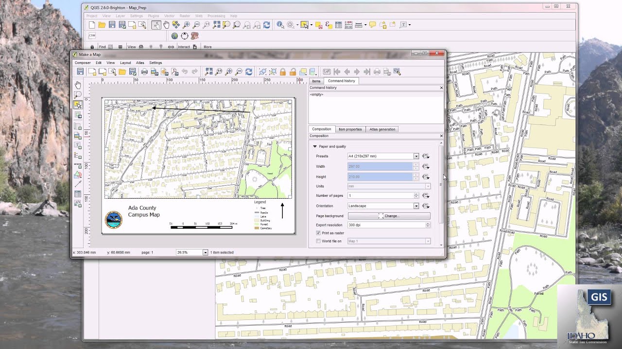Exercise 1 ~ QGIS Print Composer