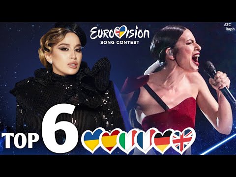 Eurovision 2023 - BIG 5 + Ukraine - My Top 6 (🇺🇦🇪🇸🇮🇹🇫🇷🇩🇪🇬🇧)
