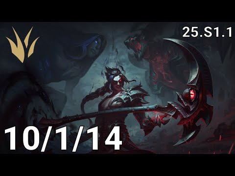 Kayn Jungle vs Lee Sin - EUW master | Patch 25.S1.1