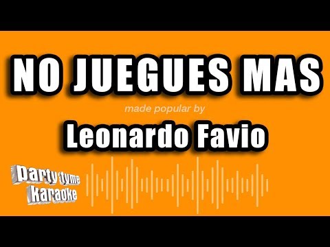 No Juegues - Pistas De Leonardo Favio