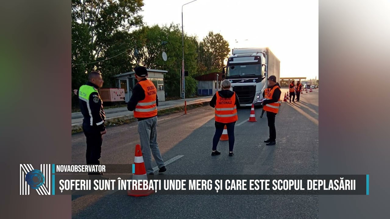 Șoferii sunt întrebați unde merg și care este scopul deplasării