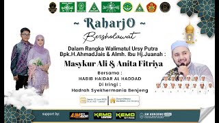 Download lagu LIVE RAHARJO BERSHOLAWAT BERSAMA HABIB HAIDAR ALHADDAD Pernikahan ' MASYKUR ALI & ANITA FITRIYA ' mp3