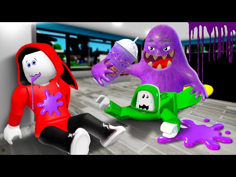 GRIMACE SHAKE MONSTER IS BACK ! | Maizen Roblox | ROBLOX Brookhaven 🏡RP - FUNNY MOMENTS