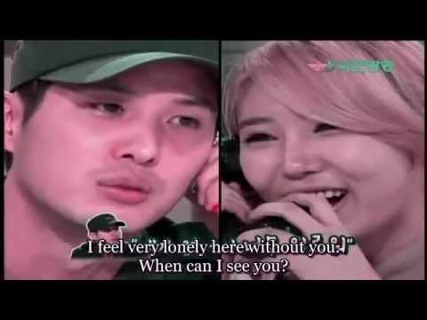 [eng] Kim Jisuk asking Secret Zinger for a kiss 시크릿 징거