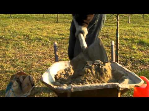 How to make bastard mortar in the wheelbarrow