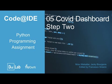 Codeide Python Programming Assignment 5 Covid Dashboard Step 2