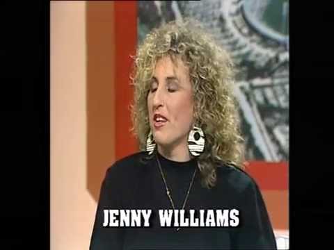 Jenny on the Sunday Footy Show 30 July 1989
