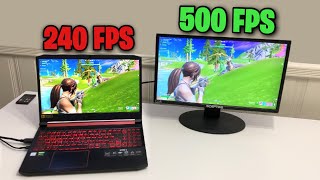 External Monitor Boosts Laptop FPS? (500 FPS)