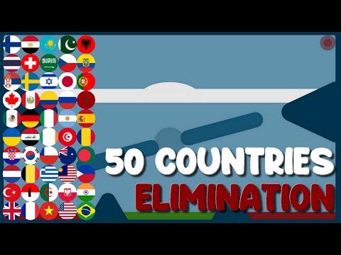 The 49 Times Eliminations - 50 Countries Elimination 2023 Marble Race in Algodoo