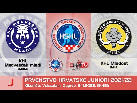 PH 2021/22 Juniori - KHL Medveščak mladi vs KHL Mladost
