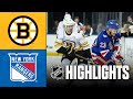 NHL Preseason Highlights Bruins Vs Rangers September 23 2025