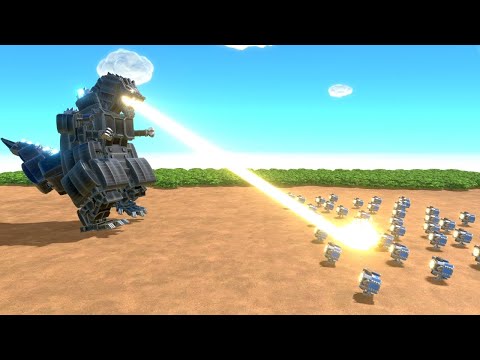Metal Godzilla vs ALL UNITS AOW Age Of Warbots