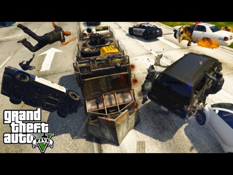 GTA 5 - Armored Boxville Van Rampage😈 - Destruction Compilation - Cinematic 5🌟 Police chase🔥🔥OP!
