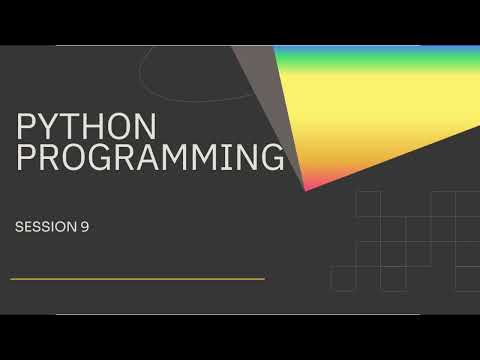 Python Session 9 Files