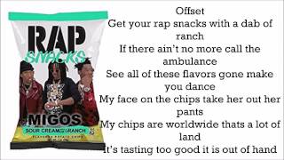 Migos - Dab of ranch (Official Lyric Video)