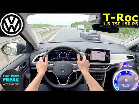 2024 VW T-Roc 1.5 TSI (150 PS) TOPSPEED POV 🚀 No Speed Limit Autobahn I How Fast Can It Go? 🔥
