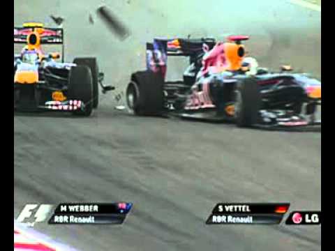 Vettel & Webber Turkey Crash  by magistar