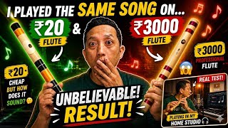 Download lagu Compared a ₹20 Flute to a ₹3000 One... You Won't Believe the Sound! Flute Giveaway mp3