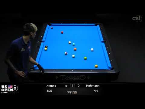 8-BALL THRILLER | James ARANAS vs Thorsten HOHMANN | 2019 US Open 8-Ball Championship