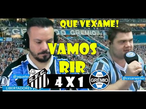 LET'S LAUGH - SANTOS 4 X 1 GRÊMIO - LIBERTADORES 2020 - GAÚCHO NARRATION