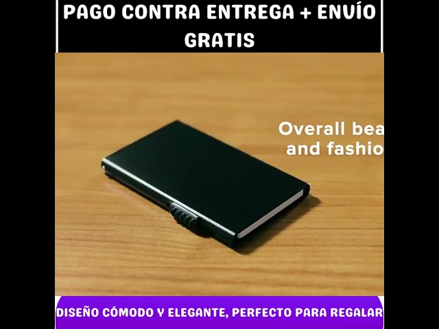 Vídeo relacionado con Genérico Tarjetero, Estuche Impermeable de Aluminio con Bloqueo, Suministros de Seguridad multifuncionales portátiles, Protectores de de Bolsillo para débito, crédito, bancarias