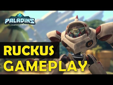Paladins Ruckus  Champion Gameplay Siege // Ruckus KILL STREAK // How To Play Ruckus