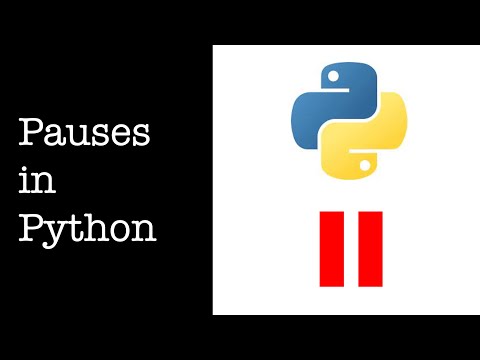 How To Create A Pause In Your Python Programusing Time Sleep