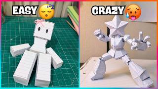 Level 1 to 100 Paper Crafts | From Simple to Genius