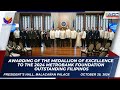 Awarding of the Medallion of Excellence to the 2024 Metrobank Foundation Outstanding Filipinos 10/28