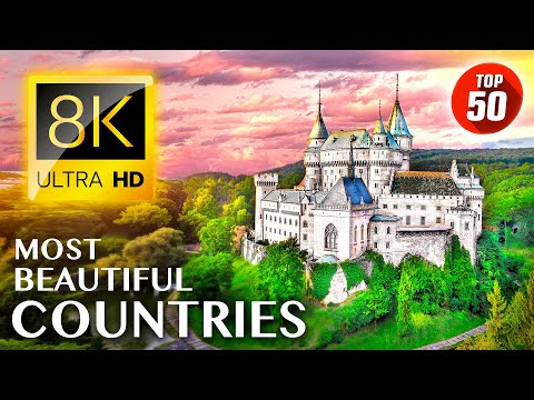TOP 50 • Most Beautiful COUNTRIES in the World 8K ULTRA HD - Travel Tips & Tourist Places