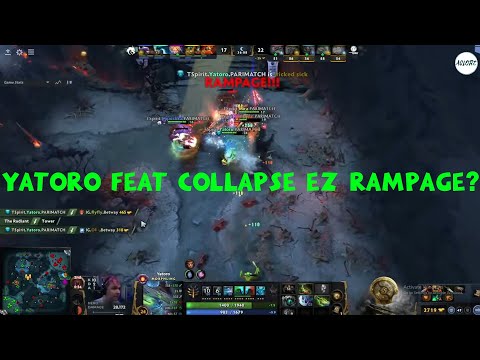 DOTA 2 TI 10 RAMPAGE MOMENT - TSpirit.Yatoro Ft TSpirit.Collapse Comeback is real !