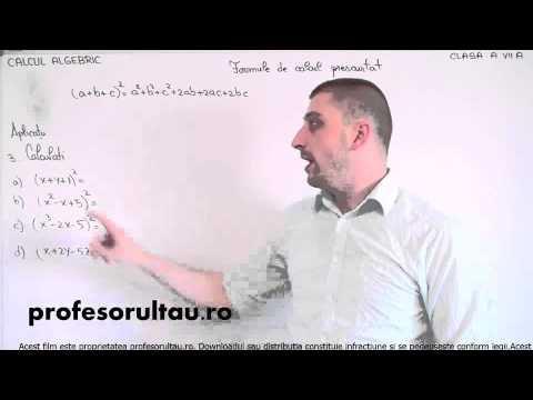 formule calcul prescurtat probleme - profesorultau.ro