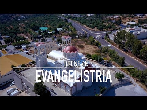 EVANGELISTRIA Εκκλησία Ευαγγελίστριας Drone 4K Agios Nikolaos CRETA GRÉCIA