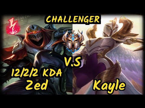 MSF.P LlDER (ZED) vs KAYLE - 12/2/2 KDA MID CHALLENGER GAMEPLAY - EUW
