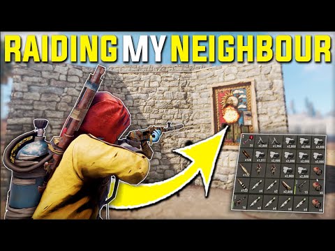 INTENSE ONLINE RAIDING MY RICH HOSTILE NEIGHBOURS BASE FOR LOOT - Rust Survival Gameplay | S23-E7