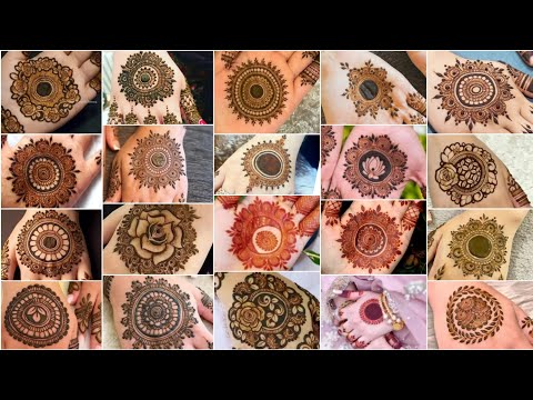 30 Beautiful 🤩 Gol Tikki Mehendi Designs | Gol tikki henna | 30 Mehendi Design Easy 😮😍✨