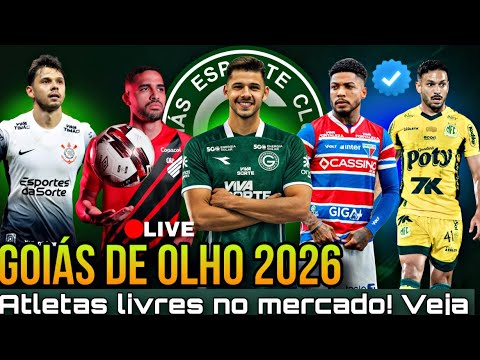💚😱 GOIÁS SEGUE NO MERCADO E MIRA ATLETAS LIVRES! VEJA LISTA COMPLETA!